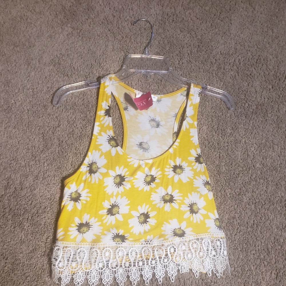 Ladies flower crop top.